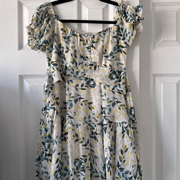 Hello Molly Yellow & Green Multi Mini Dress - Picture 6 of 7